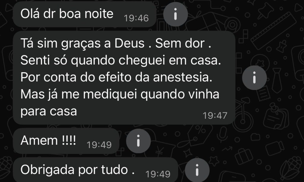 Conversa real pós implantes sem dor